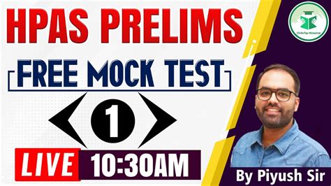 HPAS Prelims 2023 Free Full Mock Test 1 Civilstap Himachal YouTube