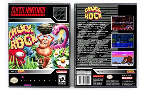 Gaming Relics Super Nintendo Vertical Style Chuck Rock