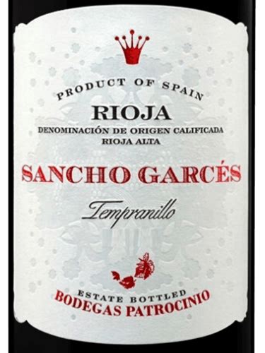 Bodegas Patrocinio Sancho Garces Tempranillo Vivino