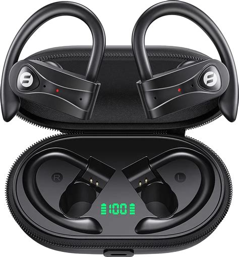 Bluetooth Headphones With 4 Mics Clear Call Stereo Sound Wireless Earbuds 60hrs Playtime With