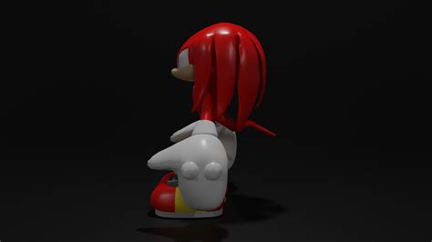 Sonic - Knuckles 3D model rigged | CGTrader