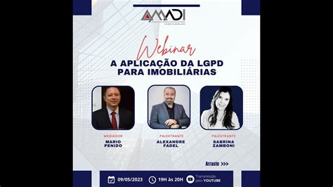 Webinar A aplicação da LGPD para as imobiliárias YouTube