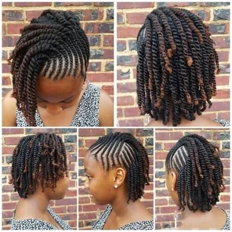 15+ Simple braids styles for short natural hair Top | modernhaircut