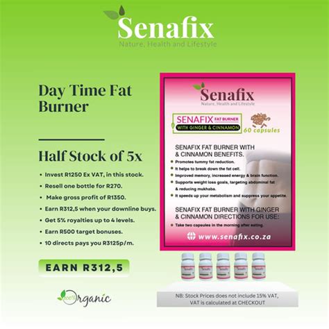 Buy Half Stock Senafix Fat Burner X Senafix Pty Ltd