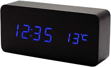 Amazon De Lancoon H Lzerne Digitaluhr Multifunktions Led Wecker Mit