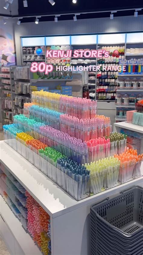 80p Highlighters Kenji Store 🪼🍄 In 2024 Cute Stationary School