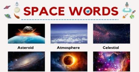 Space Words | List of Interesting Words Related to the Space • 7ESL