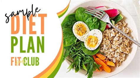 Sample Diet Plan - Fit Foodie Club