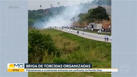 Vídeo Briga entre torcedores do Cruzeiro e Palmeiras deixa feridos em