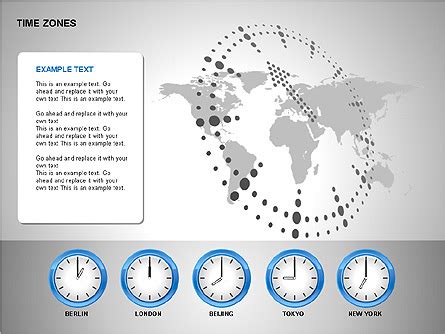 Time Zones Diagrams for Presentations in PowerPoint and Keynote | PPT Star