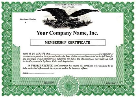 Non Profit Membership Certificates For Sale Online | Custom Printed ...