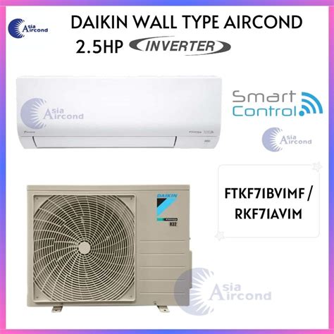 Daikin Wall Mounted Standard Inverter Built In Wifi R32 Ftkf Series