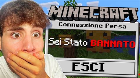 SONO STATO BANNATO In TUTTI I SERVER MINECRAFT ITALIANI YouTube