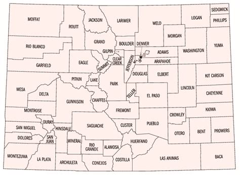 Douglas County Colorado Zip Code Map