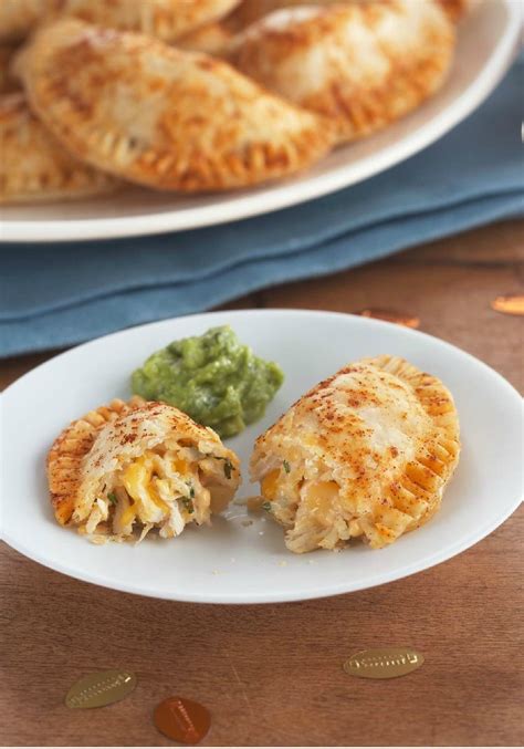 Cheesy Chicken Empanadas Recipe Recipes Chicken Empanadas Food