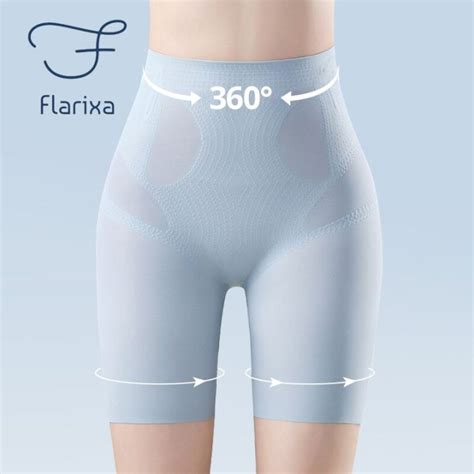 Flarixa Seamless Body Shapers Women Ultra Thin Ice Silk Safety Shorts