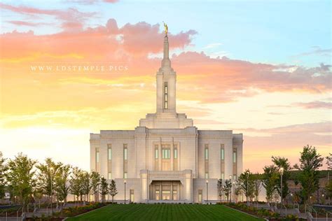 pocatello-temple-golden-sunrise - LDS Temple Pictures