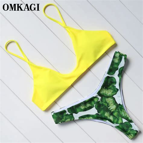 OMKAGI Micro Brazilian Bikini 2018 Swimsuit Women Swimwear Sexy