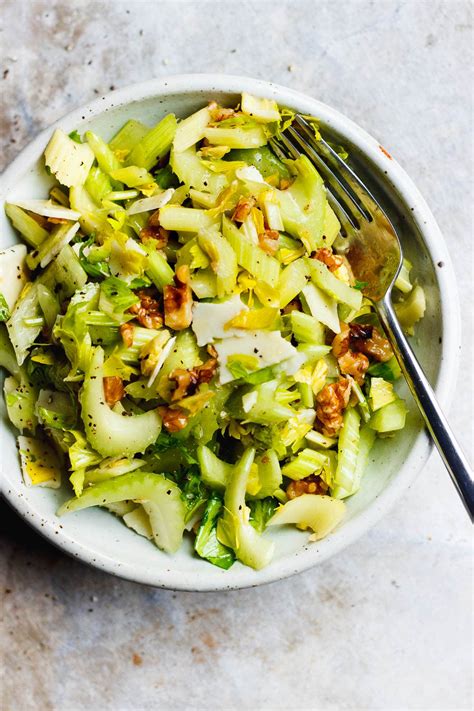 celery salad  parmigiano reggiano walnuts  food love
