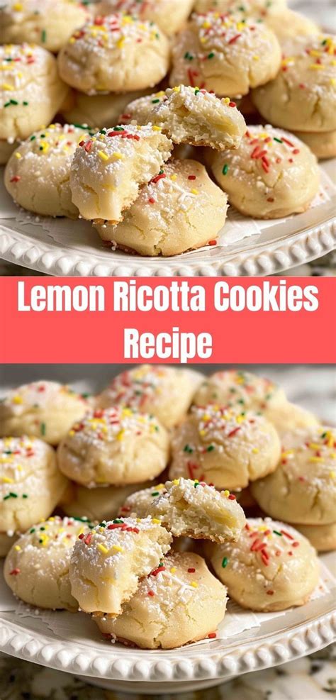 Lemon Ricotta Cookies Recipe Recipe In 2024 Lemon Ricotta Cookie