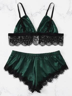 Shein Tie Front Lace Bralette And Pantie Lingerie Set Artofit