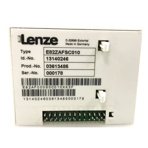 E82zafsc010 Lenze Standard Io Pt Function Module E82zafs