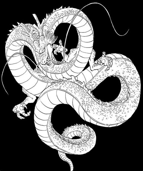 Shenron Black And White