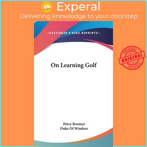 English 100 Original On Learning Golf By Percy Boomer Us