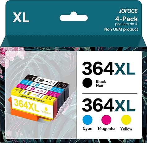 Jofoce 364xl Cartouches Dencre Compatible Pour Hp 364 Xl Multipack Grande Capacitébcmy 4