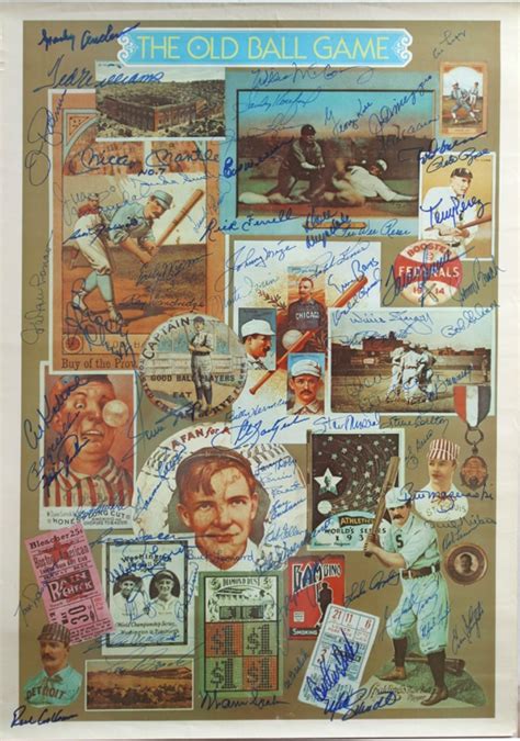 Hall Of Famers Signed Poster