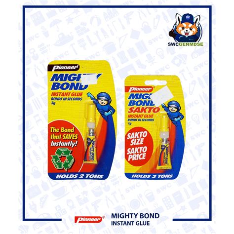 Pioneer Original Mighty Bond Instant Glue G G Shopee Philippines