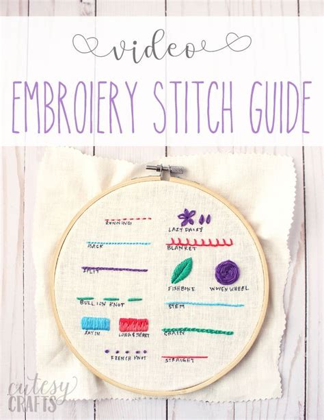 Guide To 30 Hand Embroidery Stitches Artofit