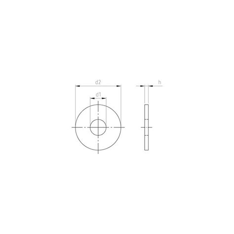 Viteria Online It Rondella A Fascia Larga M18 Inox A2 DIN 9021