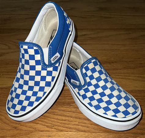 Blue And Grey Checkered Vans Atelier Yuwaciaojp