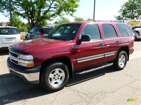 2004 Sport Red Metallic Chevrolet Tahoe Ls 4x4 65138040 Photo 26