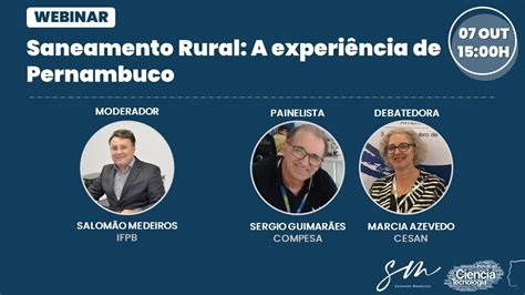 Webinar Saneamento Rural A Experi Ncia De Pernambuco Youtube