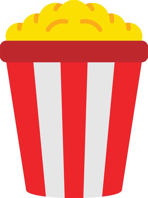 Popcorn Flat Icon 23660769 Vector Art At Vecteezy