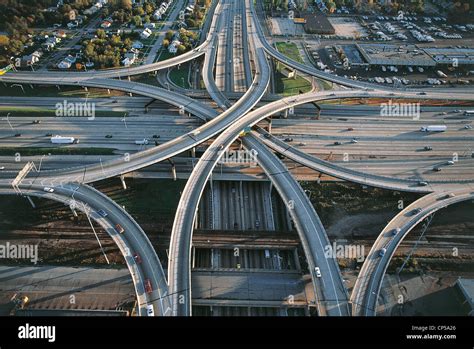 Usa Michigan Detroit Highway Stock Photo Alamy