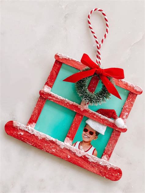 Popsicle Stick Frame Ornaments