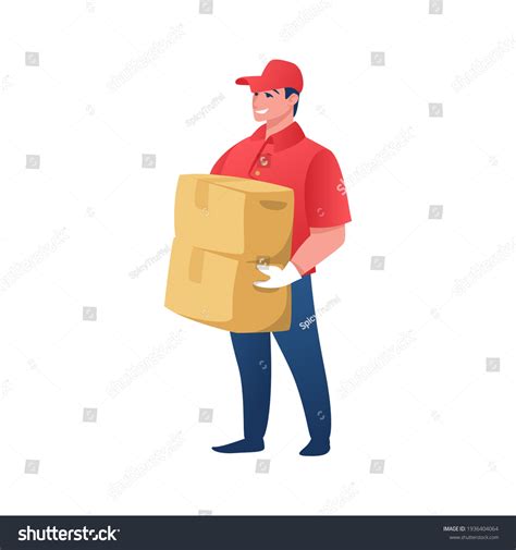 44120 Delivery Man Cartoon Stock Vectors Images And Vector Art