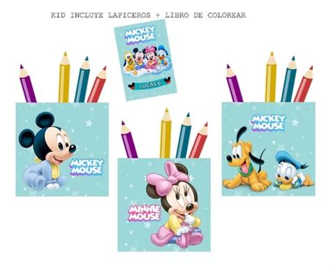 Kit Imprimible Souvenir Cumple Micky Lapiceros A4 Libro En Venta En