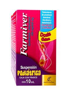 QUINFAMIDA ALBENDAZOL SUSP 100MG 200MG 10ML FARMIVER PED FARMACOS