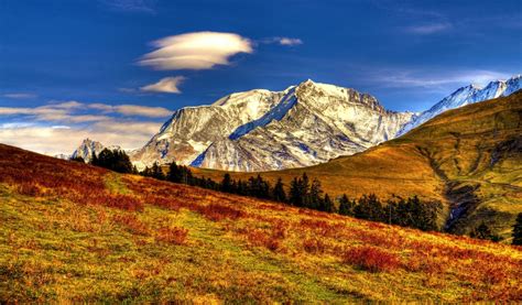 HDR Mountain Landscape 1024 x 600 widescreen Wallpaper