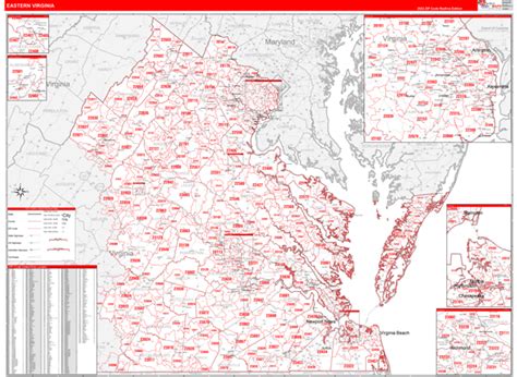 Virginia Zip Code Map