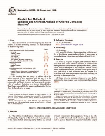 ASTM D Standard Test Methods Of Sampling And Chemical 51940 Hot Sex