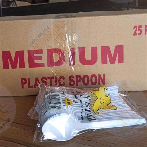 Disposable Plastic Spoon White Pcs Per Pack Lazada Ph