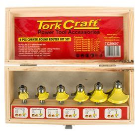 Tork Craft - Router Bit Set / Corner Round Wood Case - 6 Piece | Shop Today. Get it Tomorrow ...