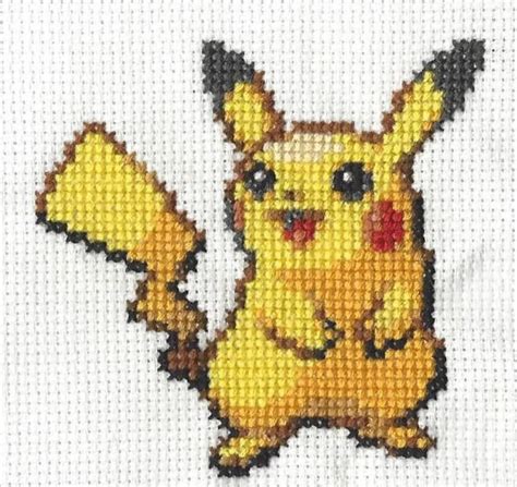 Pikachu Pokemon Cross Stitch Pattern Etsy