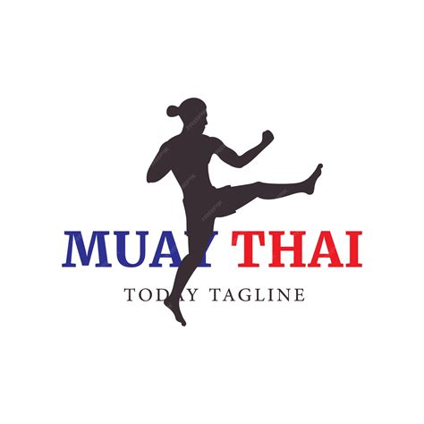 Premium Vector | Muay thai sport logo design vector illustration