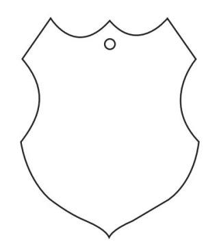 Police Badge Outline Clipart Clipart Suggest